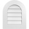 Ekena Millwork Round Top Surface Mount PVC Gable Vent: Non-Functional, w/ 3-1/2"W x 1"P Standard Frame, 18"W x 22"H GVPRT18X2201SN - alternate 1